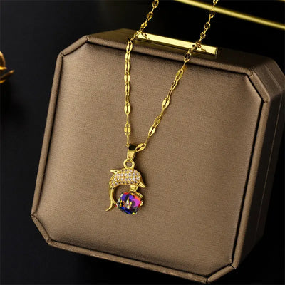 Titanium Steel Necklace Diamond Stuff&Things